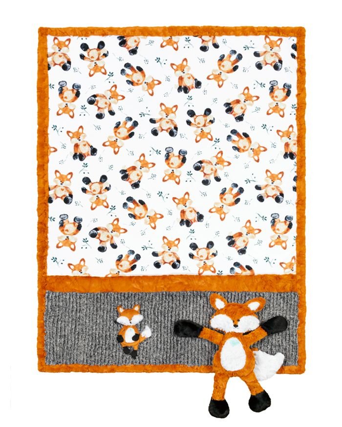 Shannon Fabrics Cuddle Buddies Felix The Fox Minky Blanket and Stuffie Kit - On Pins & Needles Quilting Co.