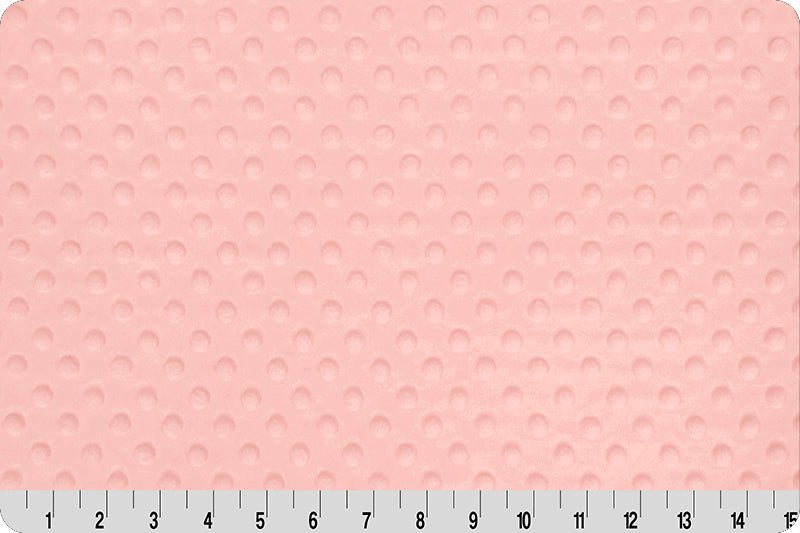 Shannon Fabrics Cuddle Dimple Baby Pink Minky Fabric - On Pins & Needles Quilting Co.