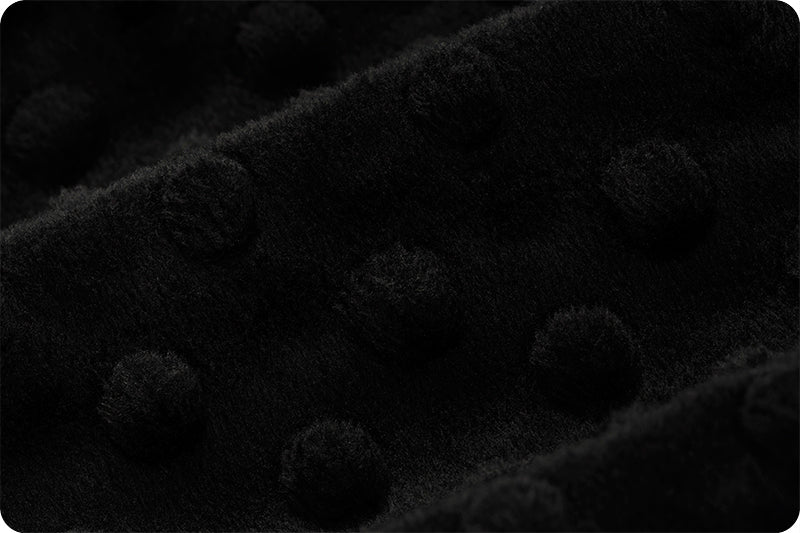 Shannon Fabrics Cuddle Dimple Black Minky Fabric - On Pins & Needles Quilting Co.