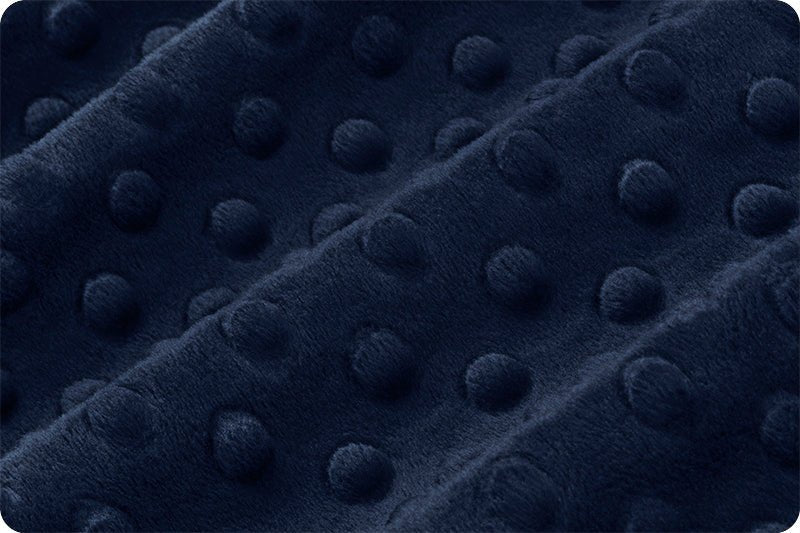 Shannon Fabrics Cuddle Dimple Navy Minky Fabric - On Pins & Needles Quilting Co.