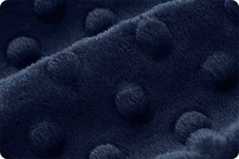 Shannon Fabrics Cuddle Dimple Navy Minky Fabric - On Pins & Needles Quilting Co.