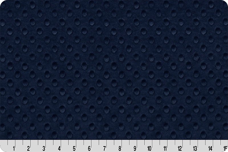 Shannon Fabrics Cuddle Dimple Navy Minky Fabric - On Pins & Needles Quilting Co.
