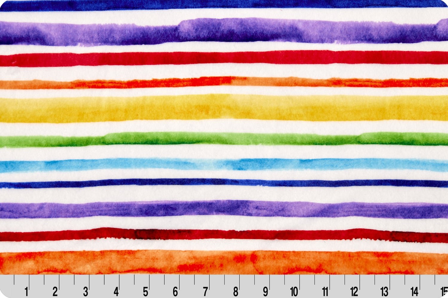 Shannon Fabrics Digital Cuddle Stripe Rainbow Minky Fabric - On Pins & Needles Quilting Co.