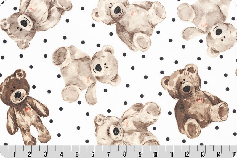 Shannon Fabrics Digital Cuddle Teddy Quartz Minky Fabric (PRICE PER 1/2 YARD) - On Pins & Needles Quilting Co.