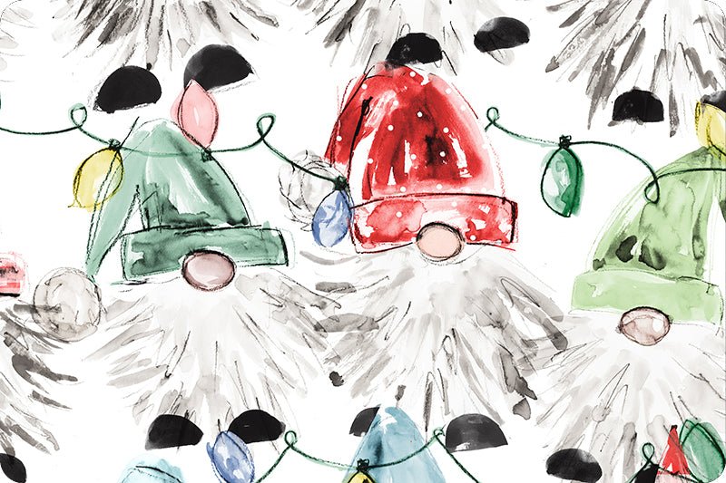 Shannon Fabrics Don't Gnome Me Digital Cuddle Snow Minky Fabric (PRICE PER 1/2 YARD) - On Pins & Needles Quilting Co.