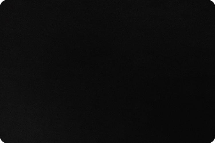 Shannon Fabrics Extra Wide 90" Solid Cuddle 3 Black (PRICE PER 1/2 YARD) - On Pins & Needles Quilting Co.