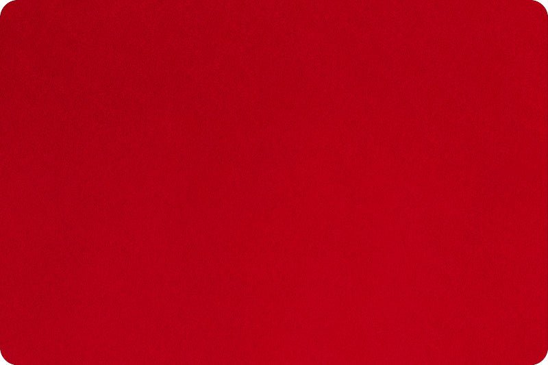 Shannon Fabrics Extra Wide 90" Solid Cuddle 3 Cardinal Minky Fabric (PRICE PER 1/2 YARD) - On Pins & Needles Quilting Co.
