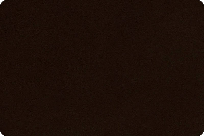 Shannon Fabrics Extra Wide 90" Solid Cuddle 3 Chocolate Minky Fabric (PRICE PER 1/2 YARD) - On Pins & Needles Quilting Co.