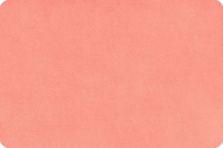 Shannon Fabrics Extra Wide 90" Solid Cuddle 3 Coral Minky Fabric (PRICE PER 1/2 YARD) - On Pins & Needles Quilting Co.