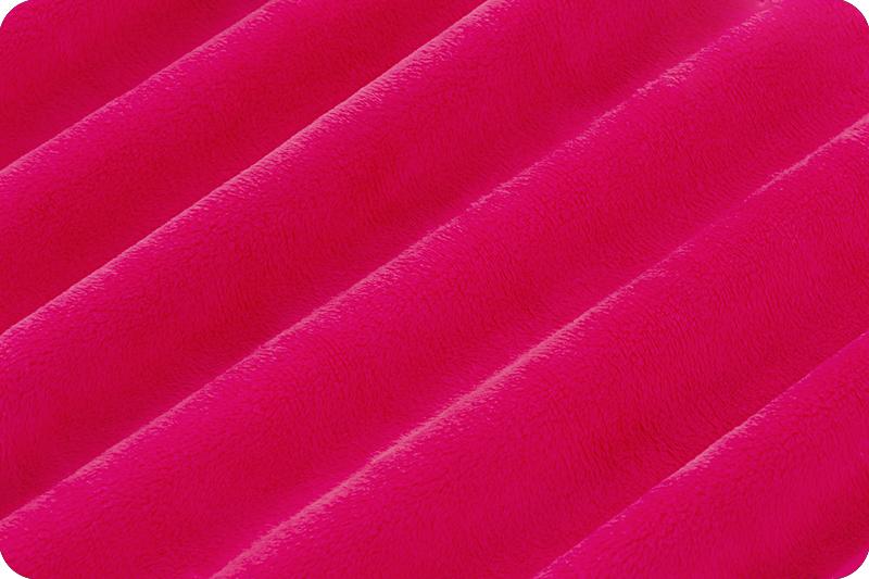 Shannon Fabrics Extra Wide 90" Solid Cuddle 3 Fuchsia Minky Fabric (PRICE PER 1/2 YARD) - On Pins & Needles Quilting Co.
