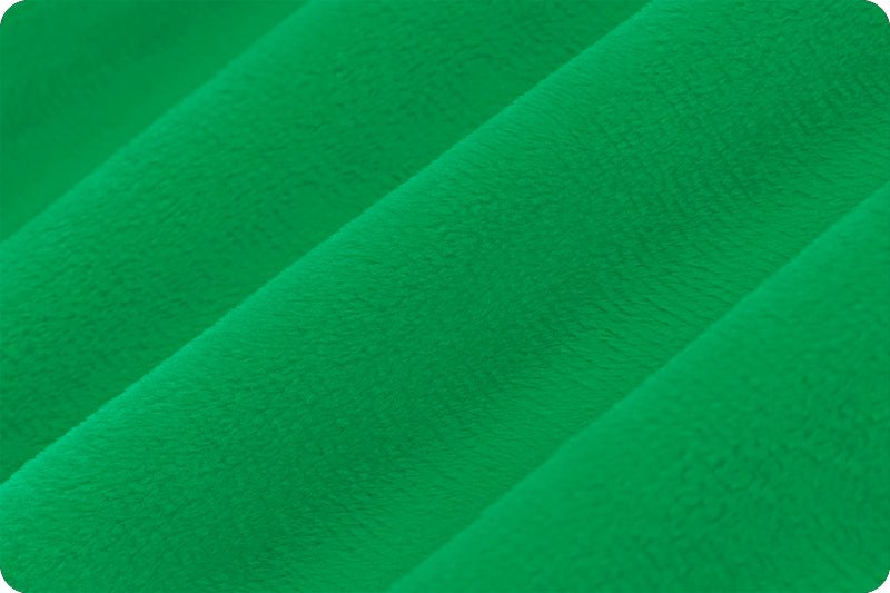 Shannon Fabrics Extra Wide 90" Solid Cuddle 3 Kelly Green Minky Fabric (PRICE PER 1/2 YARD) - On Pins & Needles Quilting Co.