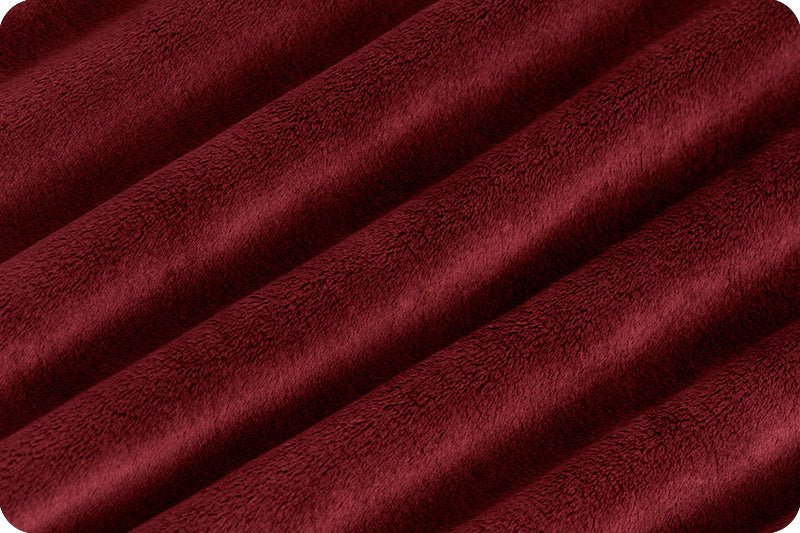 Shannon Fabrics Extra Wide 90" Solid Cuddle 3 Merlot Minky Fabric (PRICE PER 1/2 YARD) - On Pins & Needles Quilting Co.
