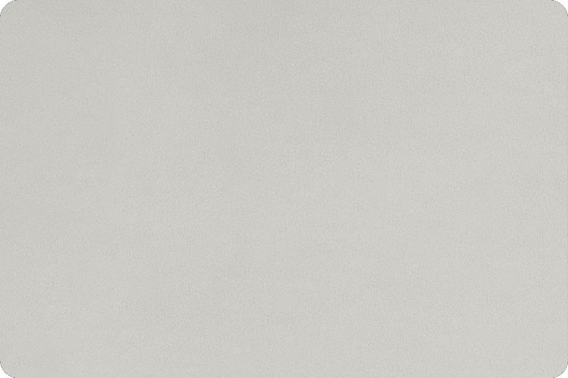 Shannon Fabrics Extra Wide 90" Solid Cuddle 3 Platinum Minky Fabric (PRICE PER 1/2 YARD) - On Pins & Needles Quilting Co.