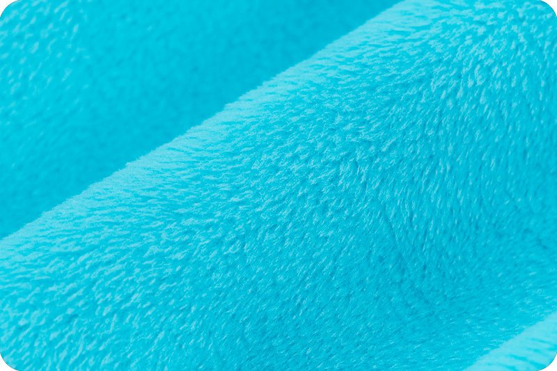 Shannon Fabrics Extra Wide 90" Solid Cuddle 3 Turquoise Minky Fabric - On Pins & Needles Quilting Co.