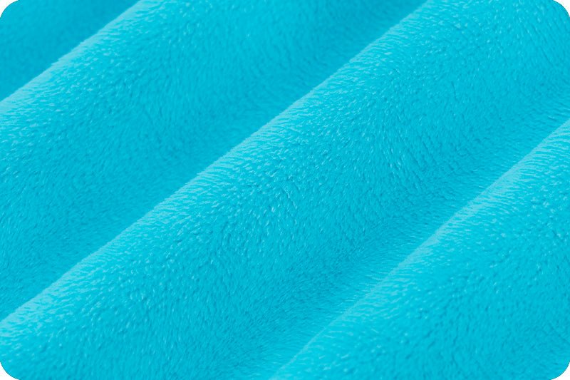 Shannon Fabrics Extra Wide 90" Solid Cuddle 3 Turquoise Minky Fabric - On Pins & Needles Quilting Co.