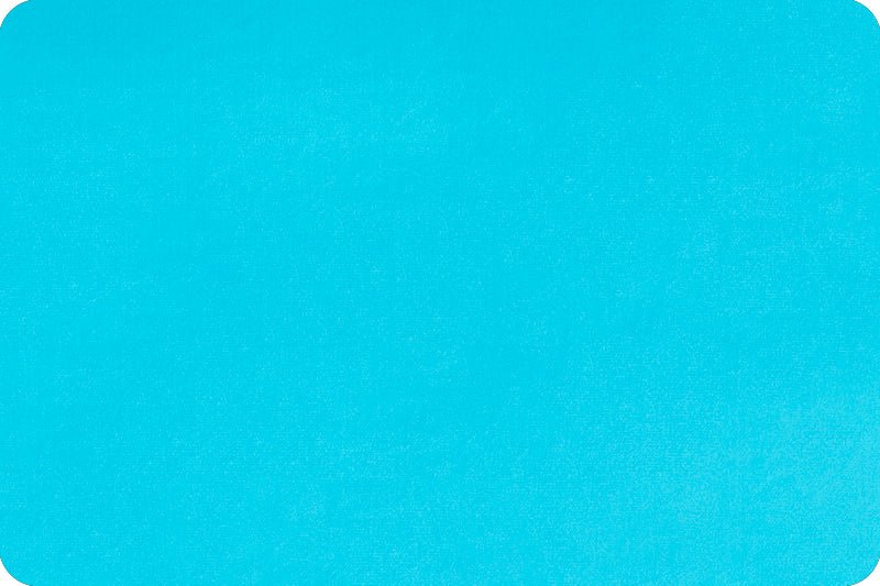 Shannon Fabrics Extra Wide 90" Solid Cuddle 3 Turquoise Minky Fabric - On Pins & Needles Quilting Co.
