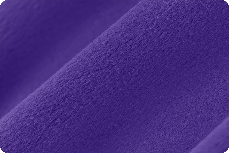 Shannon Fabrics Extra Wide 90" Solid Cuddle 3 Viola Minky Fabric - On Pins & Needles Quilting Co.