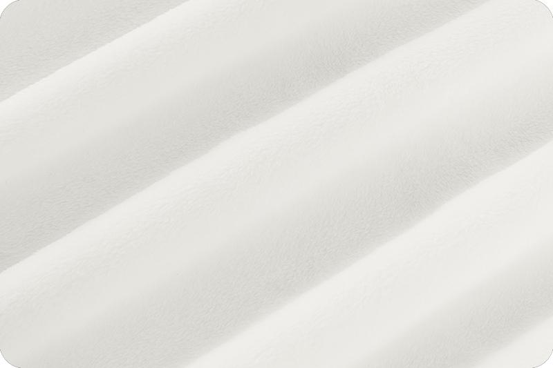 Shannon Fabrics Extra Wide 90" Solid Cuddle 3 White Minky Fabric (PRICE PER 1/2 YARD) - On Pins & Needles Quilting Co.