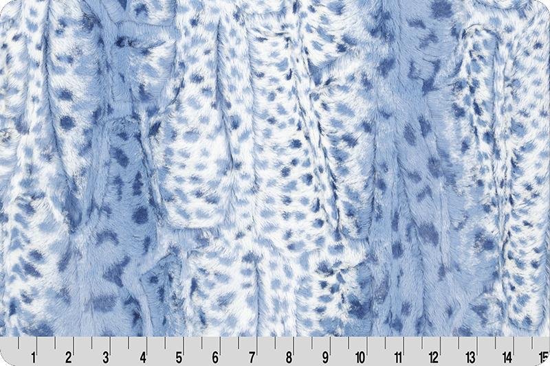 Shannon Fabrics Luxe Cuddle Fawn Bluebell Minky Fabric (PRICE PER 1/2 YARD) - On Pins & Needles Quilting Co.