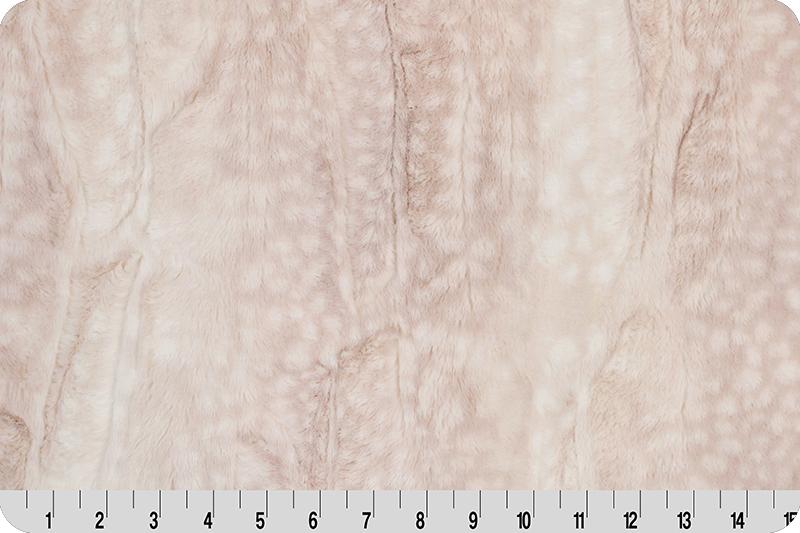 Shannon Fabrics Luxe Cuddle Fawn Rosewater Minky Fabric (PRICE PER 1/2 YARD) - On Pins & Needles Quilting Co.