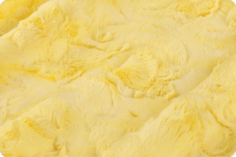 Shannon Fabrics Luxe Cuddle Galaxy Lemon Drop Minky Fabric - On Pins & Needles Quilting Co.
