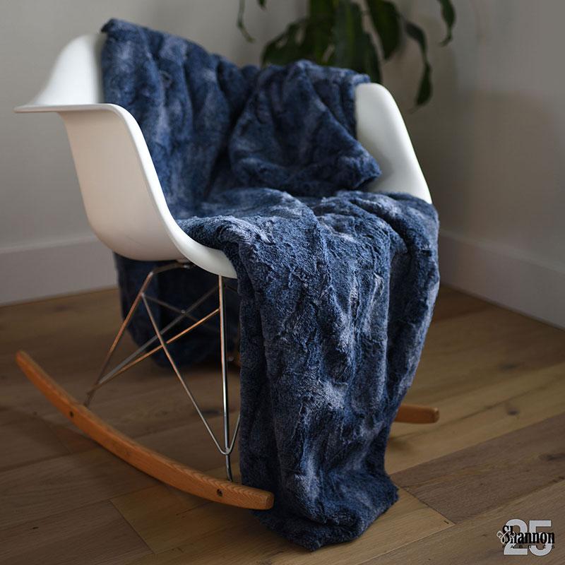 Shannon Fabrics Luxe Cuddle Heather Chambray Minky Fabric (PRICE PER 1/2 YARD) - On Pins & Needles Quilting Co.