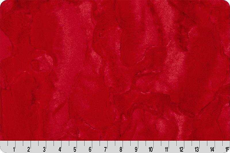 Shannon Fabrics Luxe Cuddle Hide Cardinal Minky Fabric (PRICE PER 1/2 YARD) - On Pins & Needles Quilting Co.