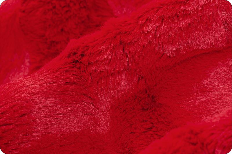 Shannon Fabrics Luxe Cuddle Hide Cardinal Minky Fabric (PRICE PER 1/2 YARD) - On Pins & Needles Quilting Co.