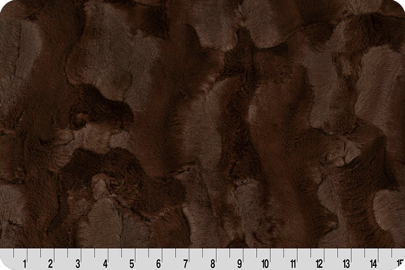Shannon Fabrics Luxe Cuddle Hide Chocolate Minky Fabric - On Pins & Needles Quilting Co.