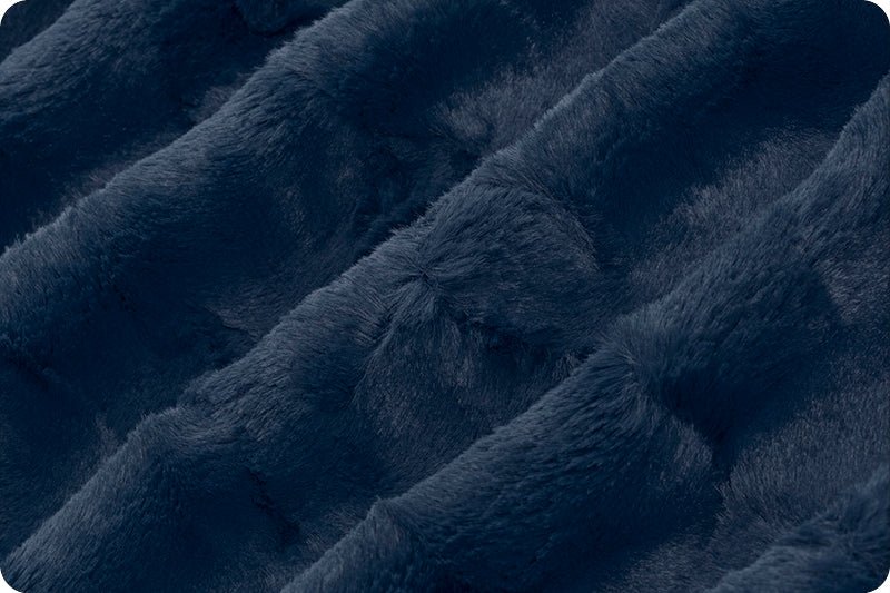 Shannon Fabrics Luxe Cuddle Hide Navy Minky Fabric - On Pins & Needles Quilting Co.