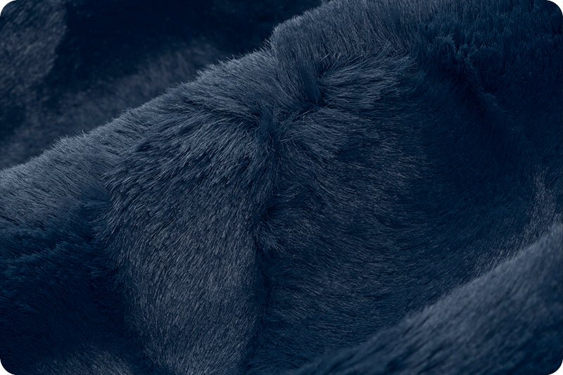 Shannon Fabrics Luxe Cuddle Hide Navy Minky Fabric - On Pins & Needles Quilting Co.