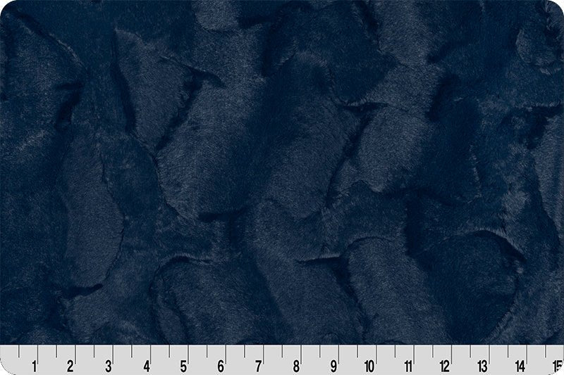 Shannon Fabrics Luxe Cuddle Hide Navy Minky Fabric - On Pins & Needles Quilting Co.