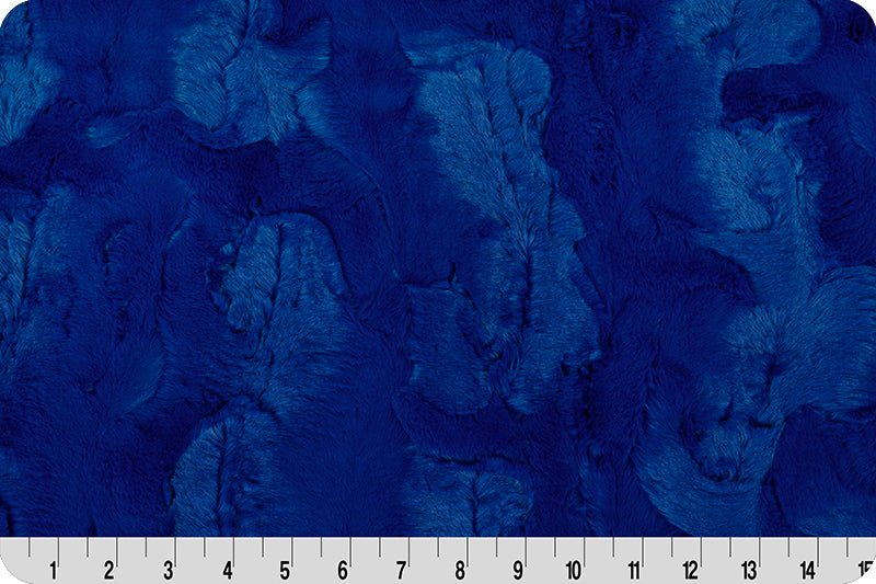 Shannon Fabrics Luxe Cuddle Hide Royal Minky Fabric - On Pins & Needles Quilting Co.