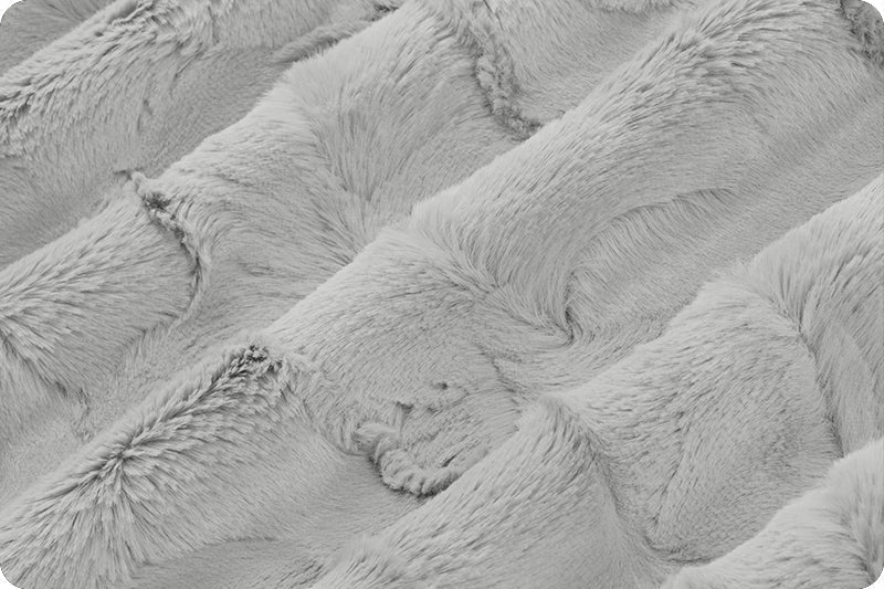 Shannon Fabrics Luxe Cuddle Hide Silver Minky Fabric (PRICE PER 1/2 YARD) - On Pins & Needles Quilting Co.