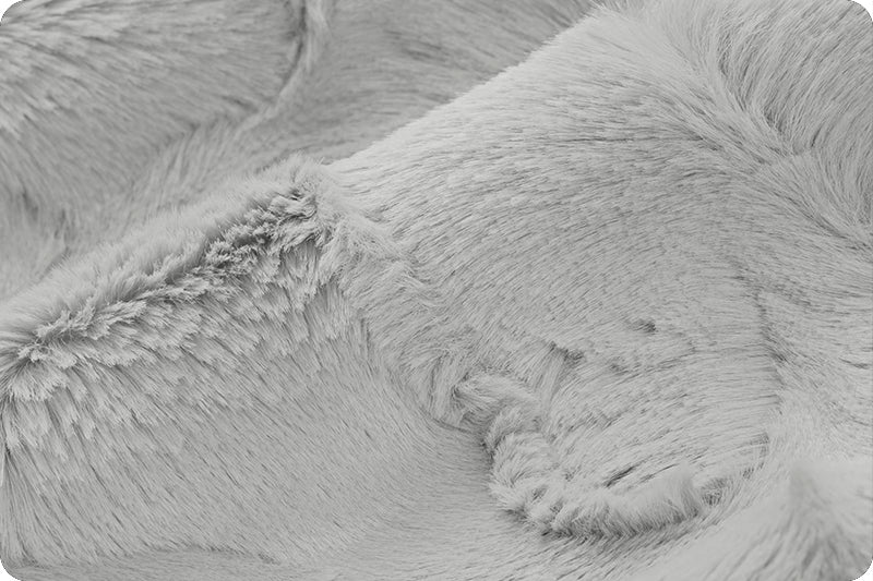 Shannon Fabrics Luxe Cuddle Hide Silver Minky Fabric (PRICE PER 1/2 YARD) - On Pins & Needles Quilting Co.