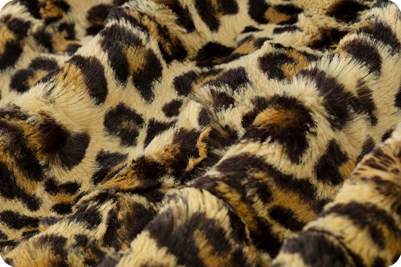 Shannon Fabrics Luxe Cuddle Leopard Sand Minky Fabric - On Pins & Needles Quilting Co.