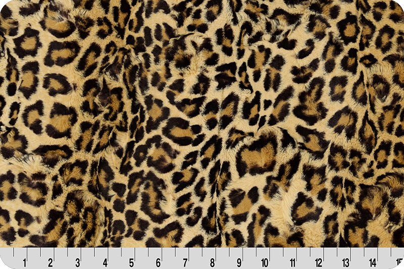 Shannon Fabrics Luxe Cuddle Leopard Sand Minky Fabric - On Pins & Needles Quilting Co.
