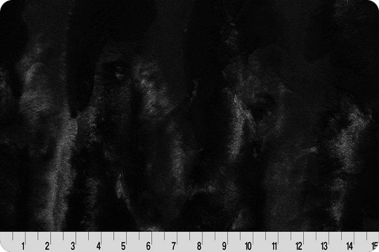 Shannon Fabrics Luxe Cuddle Mirage 80" Wide Black Minky Fabric (PRICE PER 1/2 YARD) - On Pins & Needles Quilting Co.