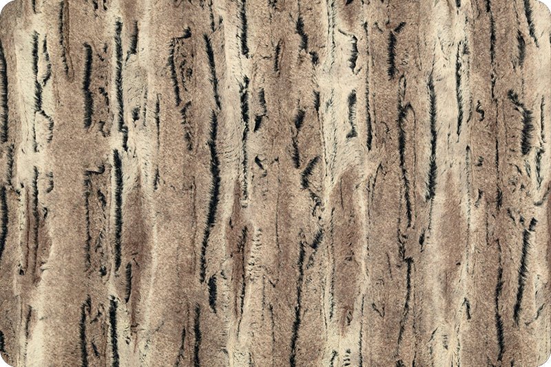 Shannon Fabrics Luxe Cuddle Mountain Fox Pewter/Beige Minky Fabric - On Pins & Needles Quilting Co.