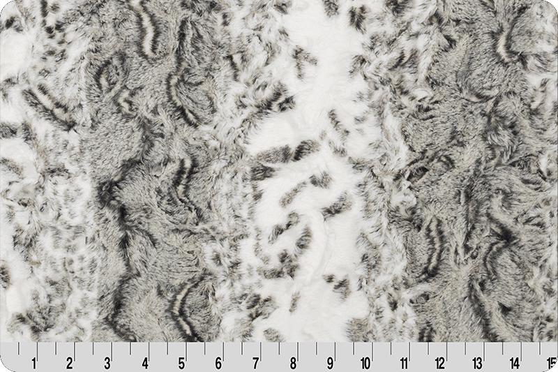 Shannon Fabrics Luxe Cuddle Snowy Owl Charcoal Minky Fabric (PRICE PER 1/2 YARD) - On Pins & Needles Quilting Co.