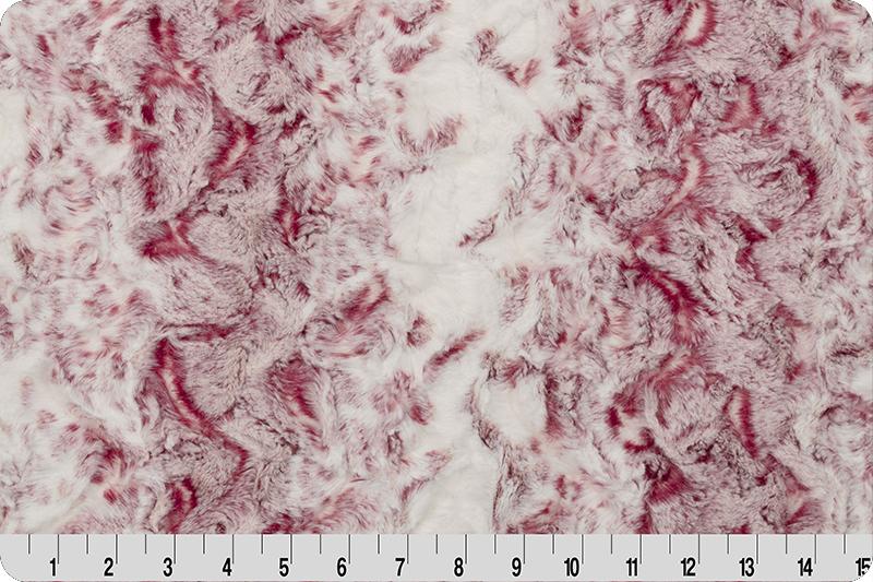 Shannon Fabrics Luxe Cuddle Snowy Owl Merlot Minky Fabric (PRICE PER 1/2 YARD) - On Pins & Needles Quilting Co.