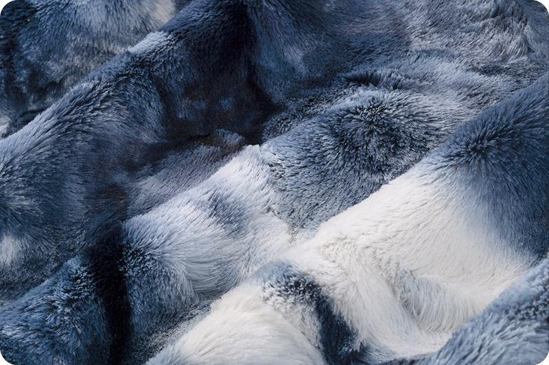 Shannon Fabrics Luxe Cuddle Sorbet Blue Print (PRICE PER 1/2 YARD) - On Pins & Needles Quilting Co.