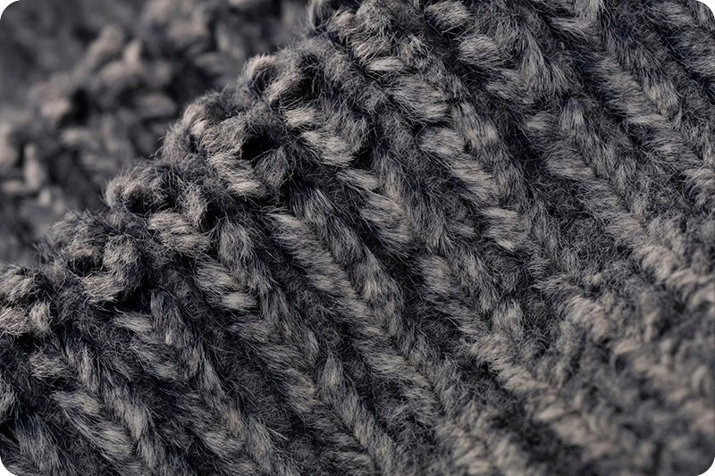 Shannon Fabrics Luxe Cuddle Weave Navy Minky Fabric - On Pins & Needles Quilting Co.