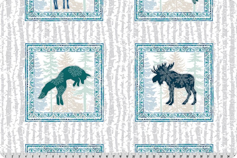 Shannon Fabrics McKay Manor Nordic Animals Digital Cuddle Panel Multi Minky Fabric - On Pins & Needles Quilting Co.