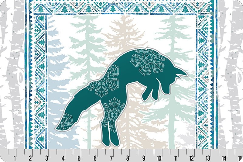 Shannon Fabrics McKay Manor Nordic Animals Digital Cuddle Panel Multi Minky Fabric - On Pins & Needles Quilting Co.