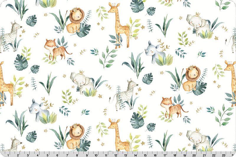 Shannon Fabrics Safari Babies Digital Cuddle Multi Minky Fabric - On Pins & Needles Quilting Co.