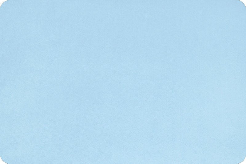 Shannon Fabrics Solid Cuddle 3 Baby Blue Minky Fabric - On Pins & Needles Quilting Co.