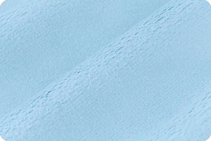 Shannon Fabrics Solid Cuddle 3 Baby Blue Minky Fabric - On Pins & Needles Quilting Co.