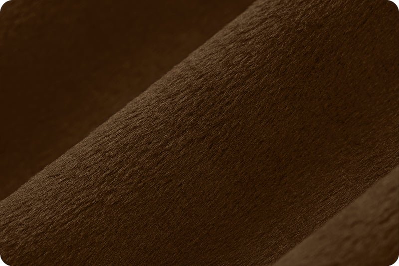 Shannon Fabrics Solid Cuddle 3 Brown Minky Fabric - On Pins & Needles Quilting Co.