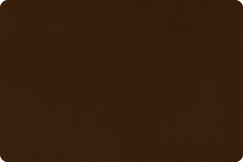 Shannon Fabrics Solid Cuddle 3 Brown Minky Fabric - On Pins & Needles Quilting Co.